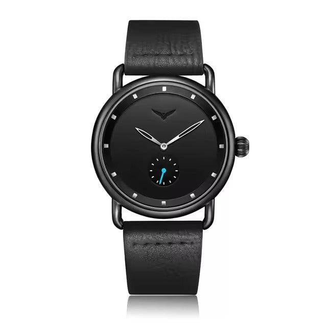 ONOLA 3805 Minimal Quartz Watch with Leather Strap All Black