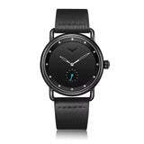 ONOLA 3805 Minimal Quartz Watch with Leather Strap All Black