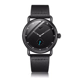 ONOLA 3805 Minimal Quartz Watch with Leather Strap All Black