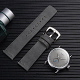 ONOLA 3805 Minimal Quartz Watch with Leather Strap Grey siliver Open