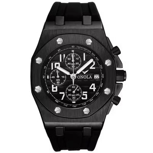 ONOLA 6805 Apex Chronograph Men’s Quartz Watch All Black
