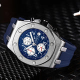 ONOLA 6805 Apex Chronograph Men’s Quartz Watch Blue Silver