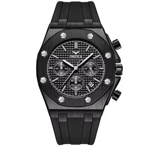 ONOLA 6807 Men's Chronograph Quartz Watch All Black