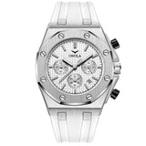 ONOLA 6807 Men's Chronograph Quartz Watch All White