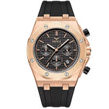 ONOLA 6807 Men's Chronograph Quartz Watch Black Rosegold