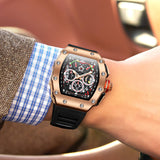 ONOLA 6827 Apex Torque Quartz Chronograph Watch Black Copper Wrist View