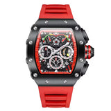 ONOLA 6827 Apex Torque Quartz Chronograph Watch Red Black