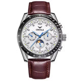 ONOLA 6835 Automatic Chronograph-Style Mechanical Watch for Men Brown