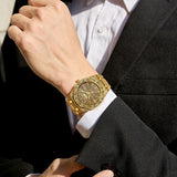 Onola 3812 Retro Quartz Watch for Men All Gold