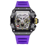Onola 6826 Sport Quartz Watch for Men Black Purple