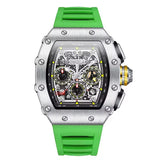 Onola 6826 Sport Quartz Watch for Men Green Silver