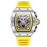 Onola 6826 Sport Quartz Watch for Men Yellow Silver