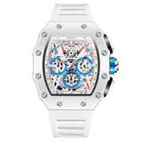 Onola 6827W Tonneau Sports Luxury Watch White Main