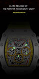 Onola 6827W Tonneau Sports Luxury Watch Yellow Luminous View