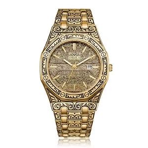 Onola 6848 Automatic Square Watch for Men All Gold