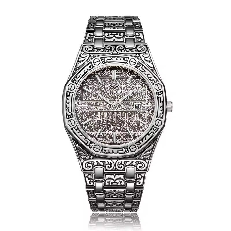 Onola 6848 Automatic Square Watch for Men All Silver
