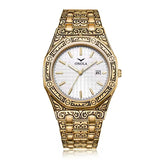 Onola 6848 Automatic Square Watch for Men Gold White