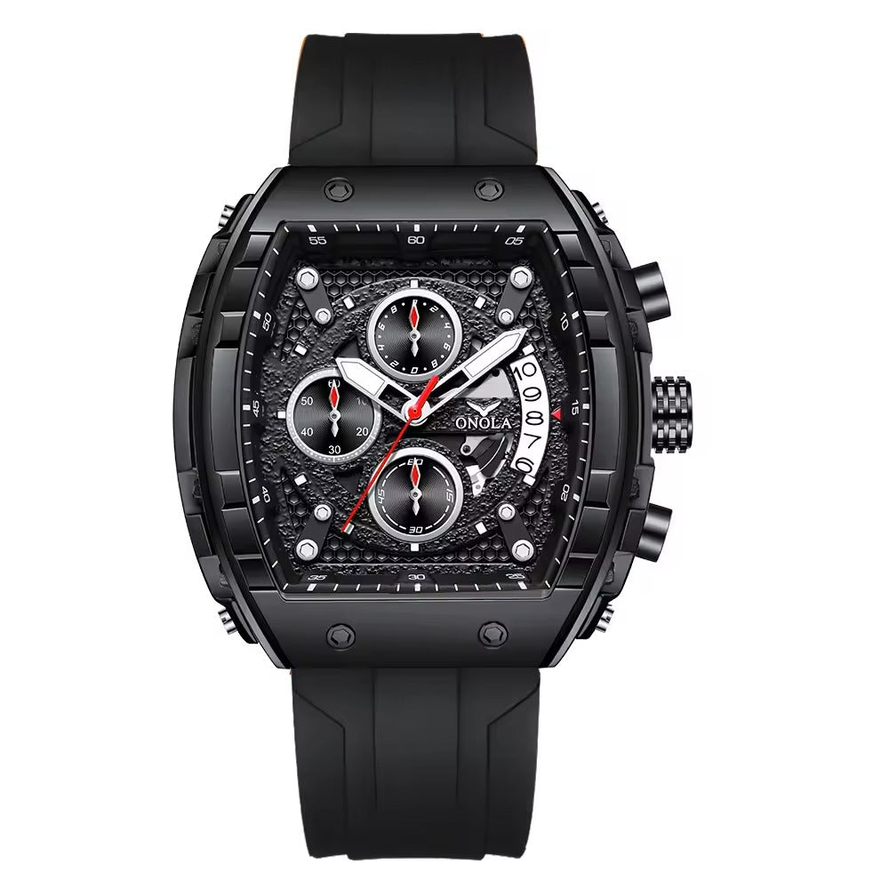 Onola 6853 Sport Luxury Quartz Watch for Men All Black