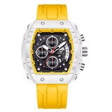 Onola 6853 Sport Luxury Quartz Watch for Men White Yellow