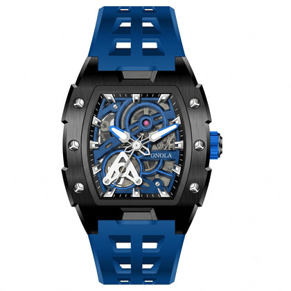 ONOLA Vanguard X Skeleton Automatic Mechanical Watch for Men | 43mm Statement Case